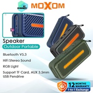 Moxom MX-SK74 Wireless Speaker Outdoor Portable RGB Hifi Stereo Sound Bluetooth Speaker Moxom Speake