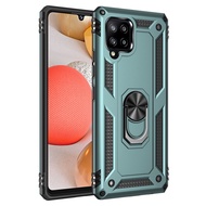 Colorful Case for Samsung Galaxy A42 5G Shockproof Cover Finger Ring Holder Hard PC Phone Case Armor