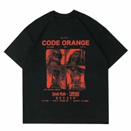 Orange CODE CLOTHES | T-shirt CODE ORANGE BLACK | Code ORANGE T-SHIRT | Oversized T-shirt | Vintage 