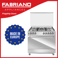 Fabriano Gas Range - F9H50E6-SS 90cm 5 Gas Burners + Electric oven