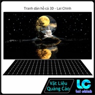 3d Glue Decal Painting, Aquarium Fish Tank Sticker, Arowana Fish Tank (Back Sticker Painting)_PHS 12