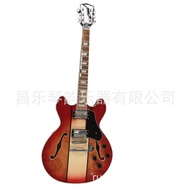 Manufacturer Supply Rock Jazz Electric Guitar F-Hole Large Joystick Electric Guitar Rock Electric Gu