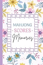 Mahjong Scores & Memories: Score Tracker Notebook with Purple Floral Design Cover: 120 Pages | 6 x 9