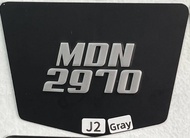 MOTOR NOMBOR PLATE BESI KETUK (TYPE #J) - [PLAT BESI | PLAT ALUMINUM | MOTOR | SUPERBIKE]