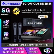 Inandon Original Songs Full Karaoke System with 15.6" Inandon Touchpad Jukebox + UHF Mics + Built in Amplifier