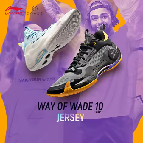 LI-NING WAY OF WADE 10 Men's Basketball Shoes Featherlight Max Rebound Slip-Resistant Professional S