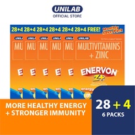Enervon Z+ 28+4 Monthly Saver Pack x 6 Zinc Vitamin B-Complex Vitamin C Vitamin E