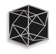 Pinsanity Tesseract Cube Enamel Lapel Pin