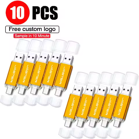 2-in-1 TYPE-C USB Flash Drive 10pieces TYPE-C 2-in-1 USB Flash Drive 128GB Memory Stick Wholesale Pe
