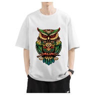 T-Shirt Pria Oversize Motif Beruang Desain Grafis Warna Solid