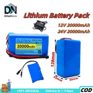 12V 24V 20000mah Rechargeable Lithium-ion Battery Pack DC 12.6V 20Ah 1A Charger