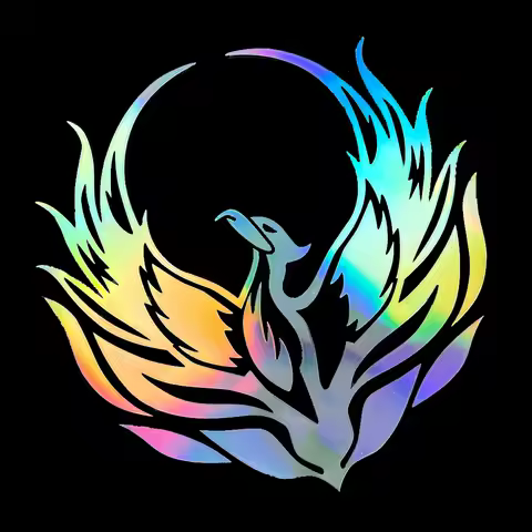 Flame Fire Phoenix Reflective Motorcycle Stickers Moto Scooter Auto Car Body Windshield Vinyl Decals