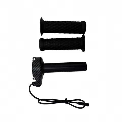 12V-90V Universal Ebike Twist Throttle Surron Style Full Bar Hand Grips for Bafang BBS01B BBS02B BBS