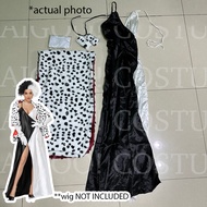 Disney 101 Dalmatians Cruella de Vil Costume for Women Movie Cartoon Character Cosplay for Adults