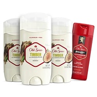 [PRE-ORDER] Old Spice Men's Deodorant Aluminum-Free Timber with Sandalwood, 3.0oz Pack of 3 with Travel-Size Swagger Body Wash (ETA: 2023-09-13)