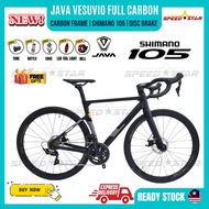 Java Vesuvio Full Carbon Road Bike Shimano 105 Hydraulic DISC Brake Mix Bicycle Basikal