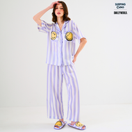 ชุดนอน SLEEPING CLOUD | ชุดนอน 100% LYOCELL ผ้านุ่ม เย็น ใส่สบาย : แขนสั้น ขายาว Smiley SATURDAY
