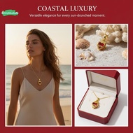 [Balmybluebells] Brass Charm Pendant Ex Voto Heart Red Cubic Zirconia For DIY Nelace Keychains Jewel