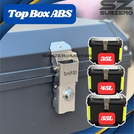 Top Box ABS WX052 35L 45L 55L-55L Black Box Belakang Motor Storage Box