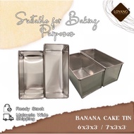 Banana Cake Tin 6x3x3 inch & 7x3x3 inch