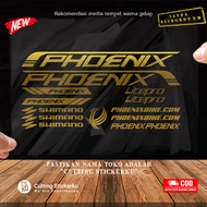 Phoenix Bike Cutting Sticker Variasi Stiker Set Sepeda Mtb Lipat Gunung Frame Bmx