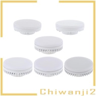 [Chiwanji2] GX53 Round Disc LED Light Bulb Cabinet Lamp CFL Replacement White / Warm White