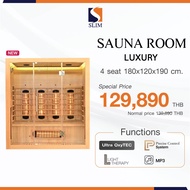 Slimsauna Sauna Room, Luxury Model, Far Infrared System, 4-Seater