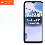 Skrin LCD for Realme C35/ Narzo 50A Display Touch Screen Digitizer Replacement