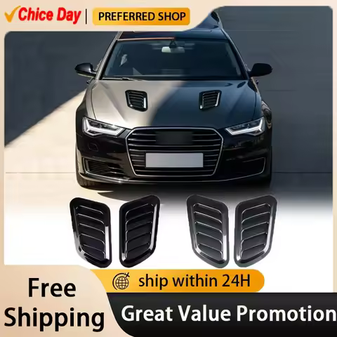 For Audi A3 A4 A6 A8 Q3 Q5 Q7 Q8 RS3 RS6 RSQ8 Car fake air outlet hood engine hood decorative air ou