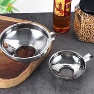 [XFD]  Canning Funnel Stainless Steel Cooking Tools Wide Mouth Canning Funnel Hopper Filter Leak Wid