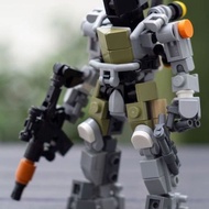 Love Bear MOC Small Machine Building Block Exoskeleton Compatible With Lego Mecha Robot Assembly Loa