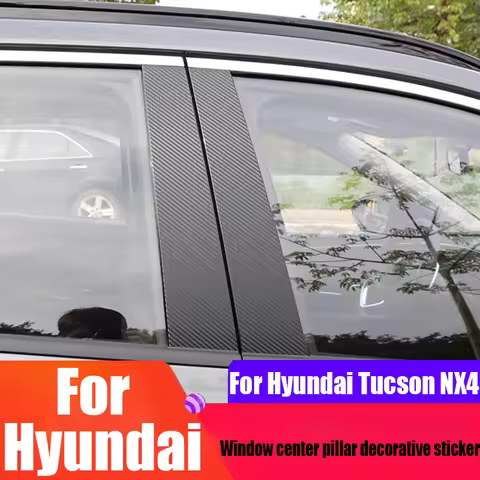 For Hyundai Tucson NX4 2021 2022 2023 2024 2025 car window ABCD pillar decorative stickers car exter