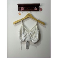 BERSHKA VELVET TANK TOP