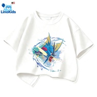 Linokids Pokemon Mega Gyarados Mega Evolusi Cetak DTG T-Shirt Kanak-Kanak
