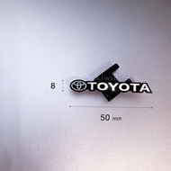 Toyota logo 金屬標｜豐田 音響標 鋁片 金屬貼 裝飾 儀錶 標誌 隨意貼 corolla bzrx 內飾貼