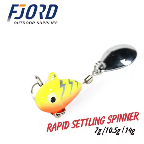 FJORD Spinner Spoon Metal VIB Tail Rapid Setting 7g 10.5g 14g Swimbait Fishing Lure Mini Jig Casting