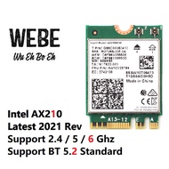[SG Seller] Intel AX210 Latest Wifi 6E card 2.4Ghz 5Ghz 6Ghz A/G/N/AC/AX 802.11ac, 802.11ax AX210NGW (AX200 AX200NGW)