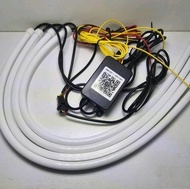 แถบไฟLED ไฟเข้า12V/24V ไฟออก5V ไฟเดย์ไลท์ ไฟเส้น DHL+ไฟเส้น อัจฉริยะควบคุมโดยมือถือ ความยาว45ซม.