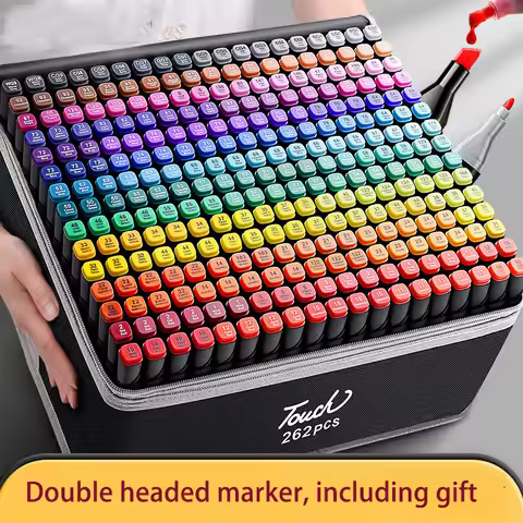 24-120 Colors Double Headed Art Marker Pen Manga Sketch Tip Alcohol Based Pen For School Markers Art