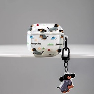 Black Dog Case For Airpods4 Airpods 1/2 Airpods3 Bluetooth Earphone Airpodspro pro J201 gen2 J206