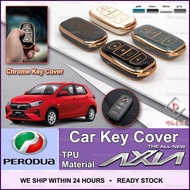 [X SE AV] New Perodua Axia 2023 Key Cover Chrome Kunci Kereta Key Casing Accessories Aksesori