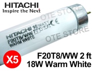 HITACHI F20T8/WW Warm White 18W 2FT FLUORESCENT TUBE ( x 1 unit / x 5 unit / x 10 unit / x 25 unit)