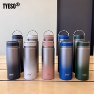 New Tyeso Gradient Tumbler with handle Insulated Hot and Cold Tumbler Stainless Steel
