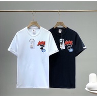 Authentic AAPE by *A Bathing Ape AAPE NOW embroidery Short Sleeve Tshirt Couple Tshirt