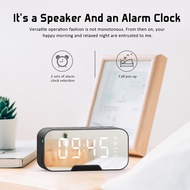 Bluetooth speaker Mini Mirror clock alarm clock small speaker