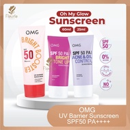 OMG Oh My Glow UV Barrier Sunscreen SPF50 PA++++ 25ml (OMG) - Sunscreen Tone Up/ Facial Sunscreen/ b