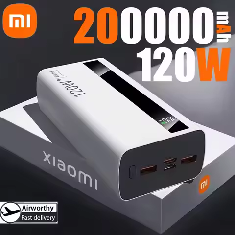 Xiaomi 500000mAh High Capacity PowerBank 120W Super Fast Charging Portable External Battery Powerban