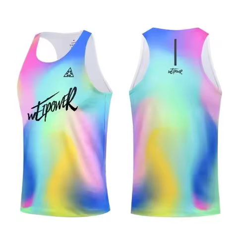 2025 New marathon running sports vest, quick-drying track and field professional training dopamine s