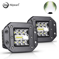 Nlpearl ไฟ LED แบบฟลัชเมาท์5 "39W, ไฟ LED ออฟโร้ดสำหรับรถยนต์เรือ SUV รถบรรทุกรถจี๊ป12V 24V ไฟตัดหมอกไฟหน้า