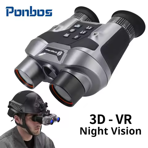 VRNV303 3D-VR Naked Eye Night Vision Binoculars 8K UHD Professional Waterproof Head Mounted Telescop